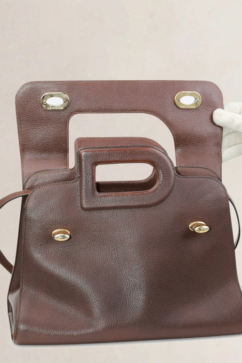 Delvaux Brown Emeraude Crossbody Bag