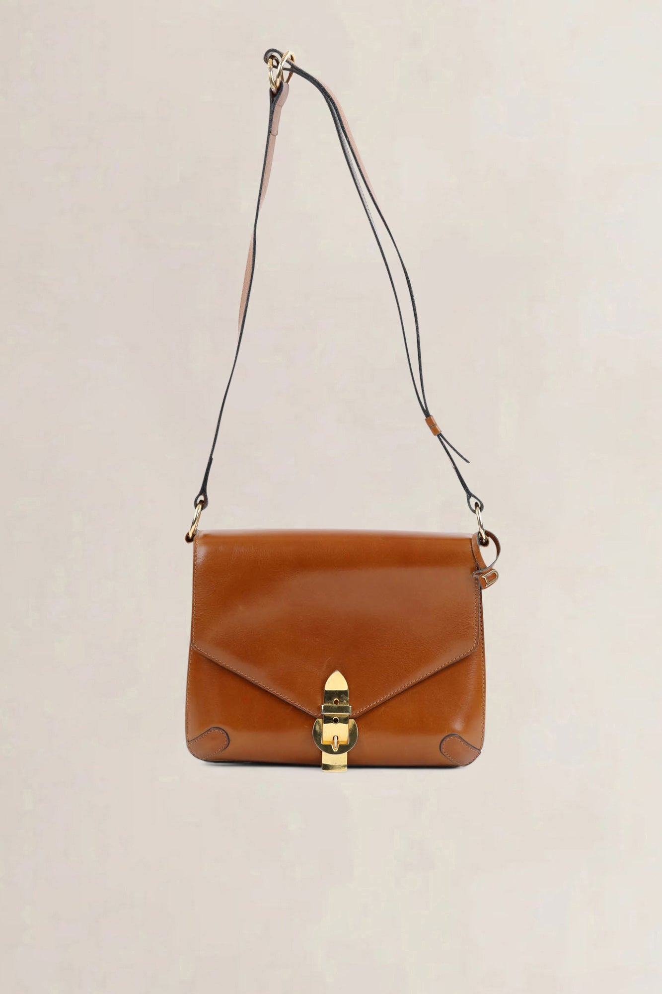 Delvaux Cognac Vintage Shoulder Bag