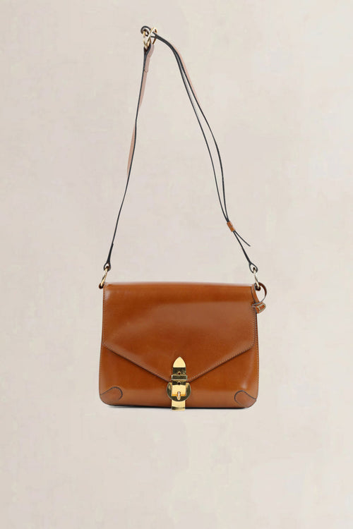 Delvaux Cognac Vintage Shoulder Bag