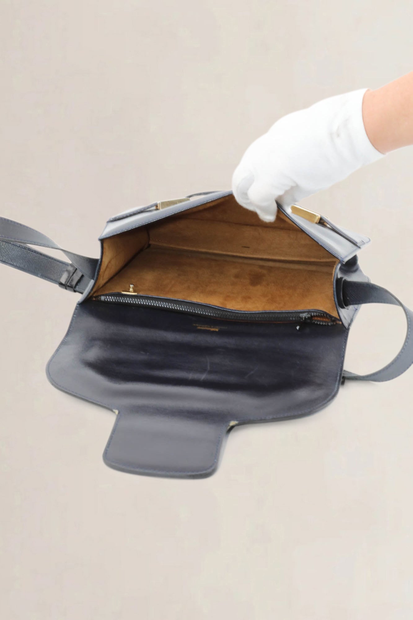 Delvaux Blue Musique Crossbody Bag