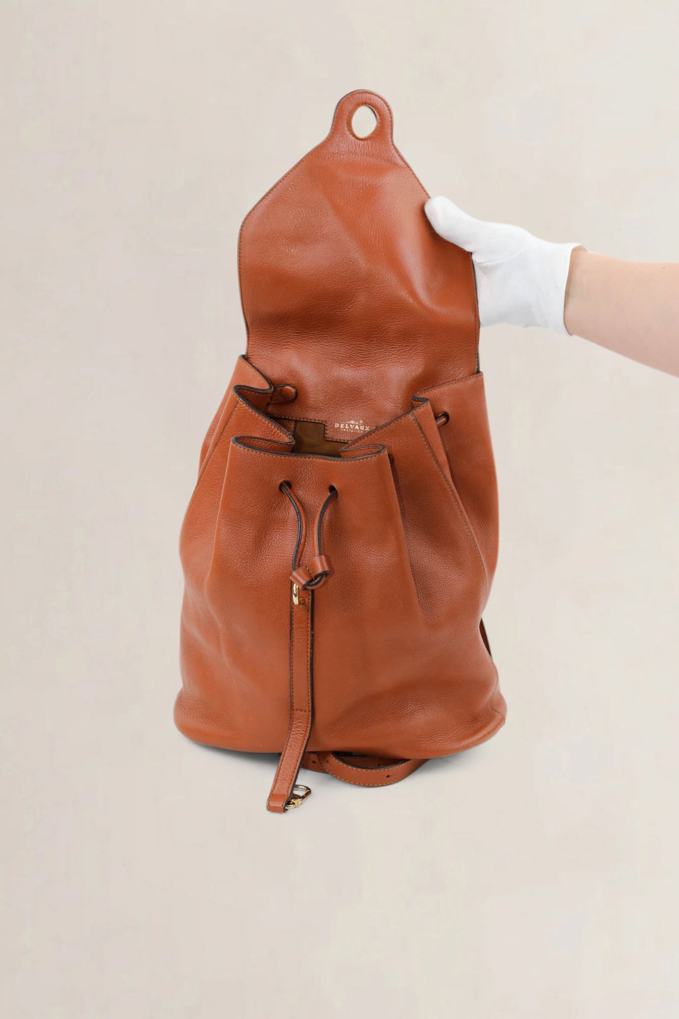 Delvaux Camel Soleil Backpack