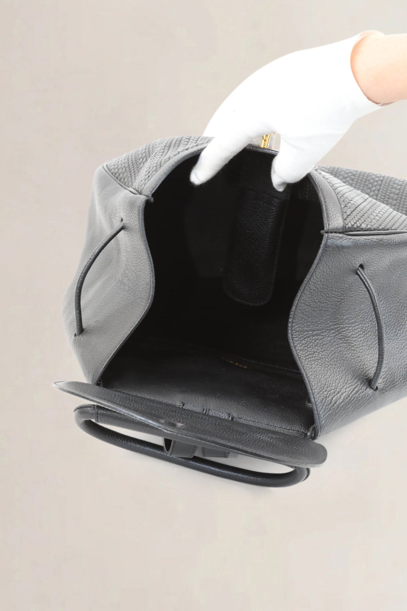 Delvaux Black Pécharmant Toile De Cuir Backpack