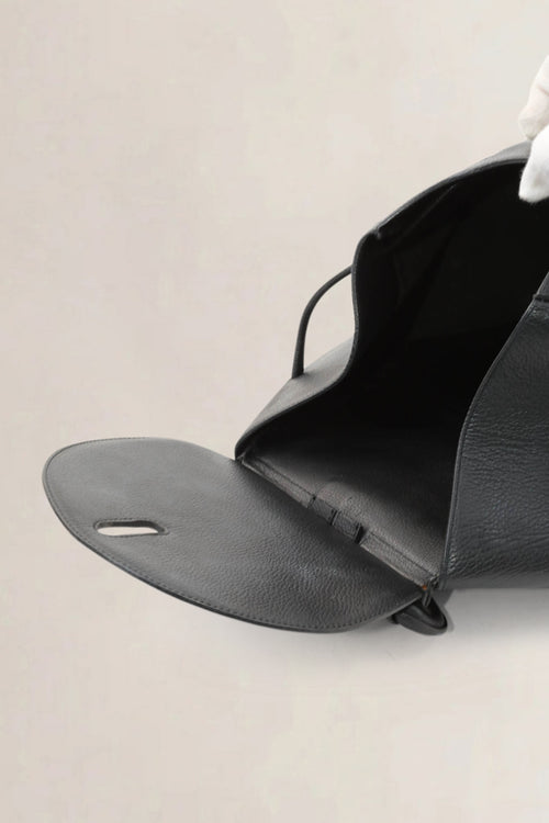 Delvaux Black Pécharmant Toile De Cuir Backpack