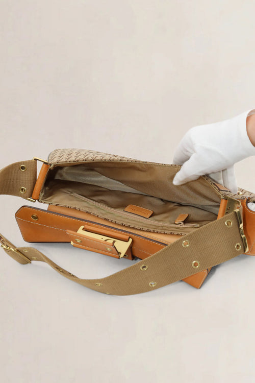 Christian Dior Brown Oblique Monogram Street Chic Colombus Shoulder Bag