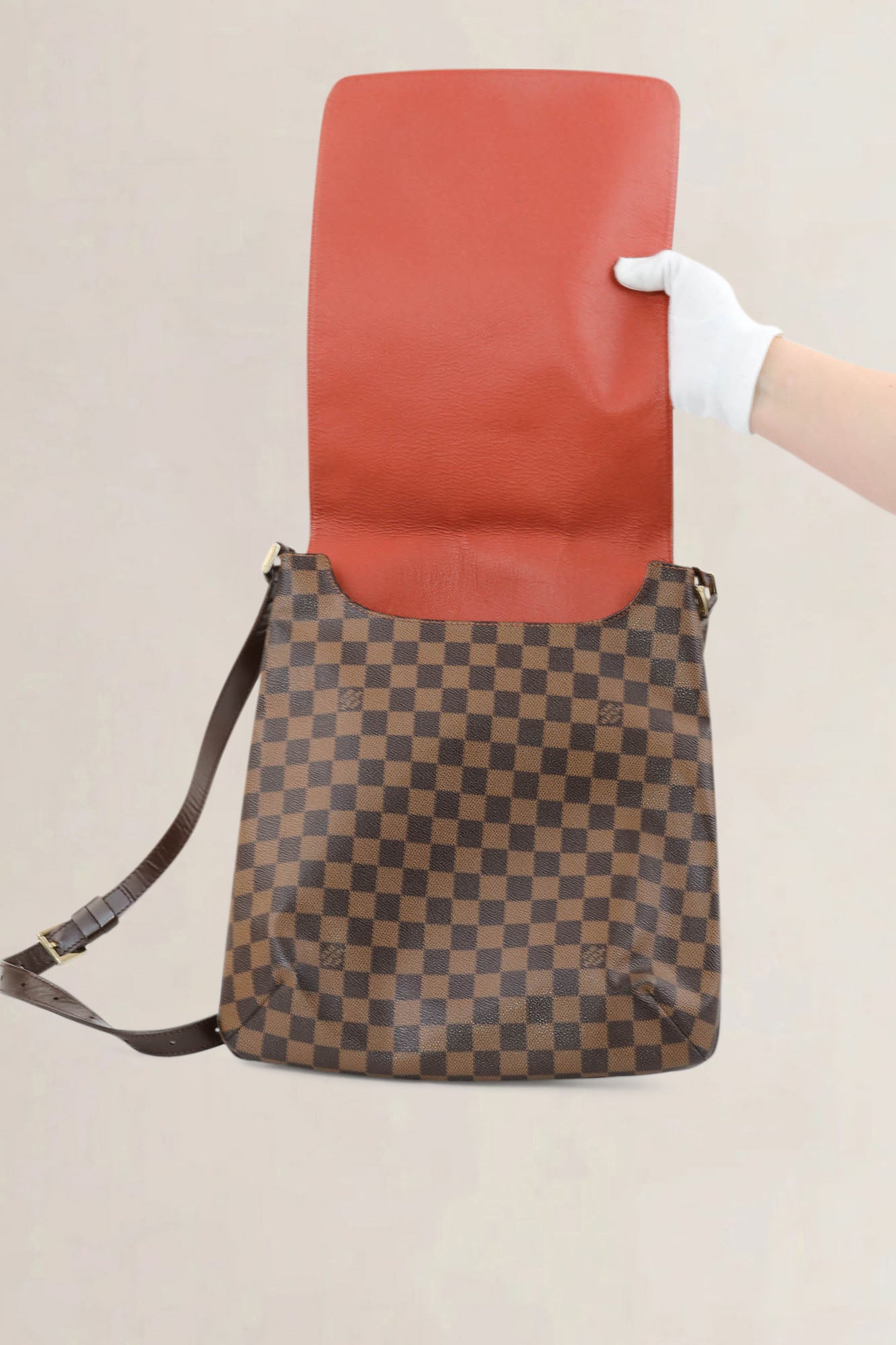 Louis Vuitton Musette Damier Ebene GM Crossbody Bag