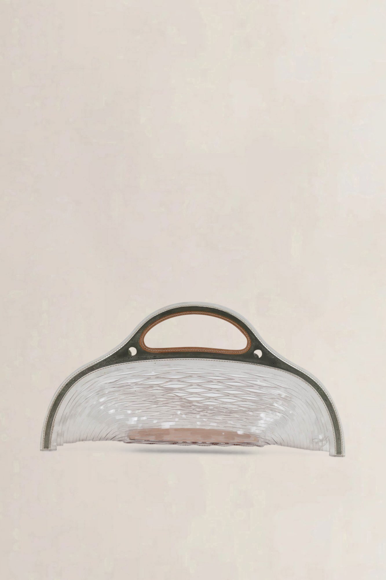 Delvaux Charles Kaisin Vinyl Transparent Basket Bag