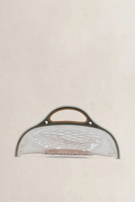 Delvaux Charles Kaisin Vinyl Transparent Basket Bag