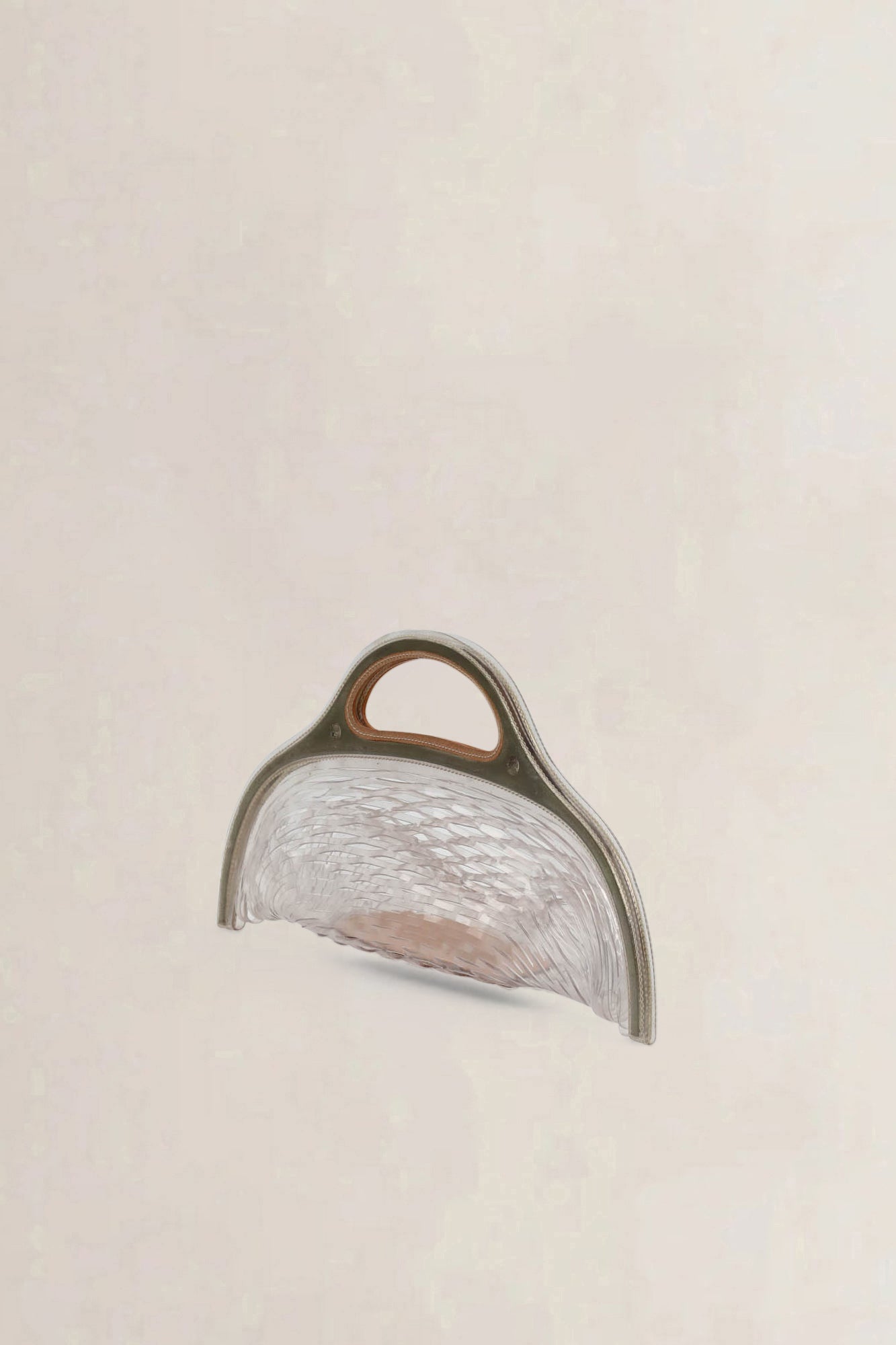 Delvaux Charles Kaisin Vinyl Transparent Basket Bag