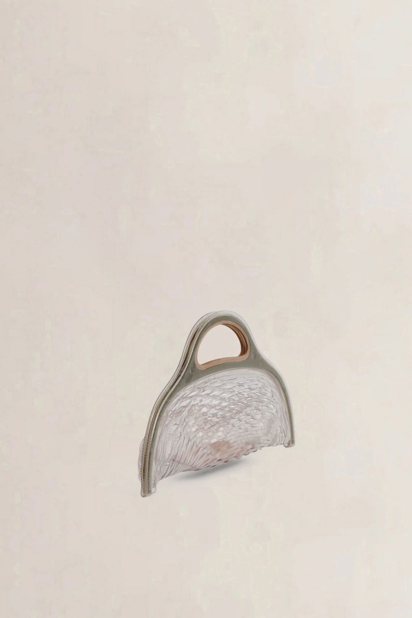 Delvaux Charles Kaisin Vinyl Transparent Basket Bag