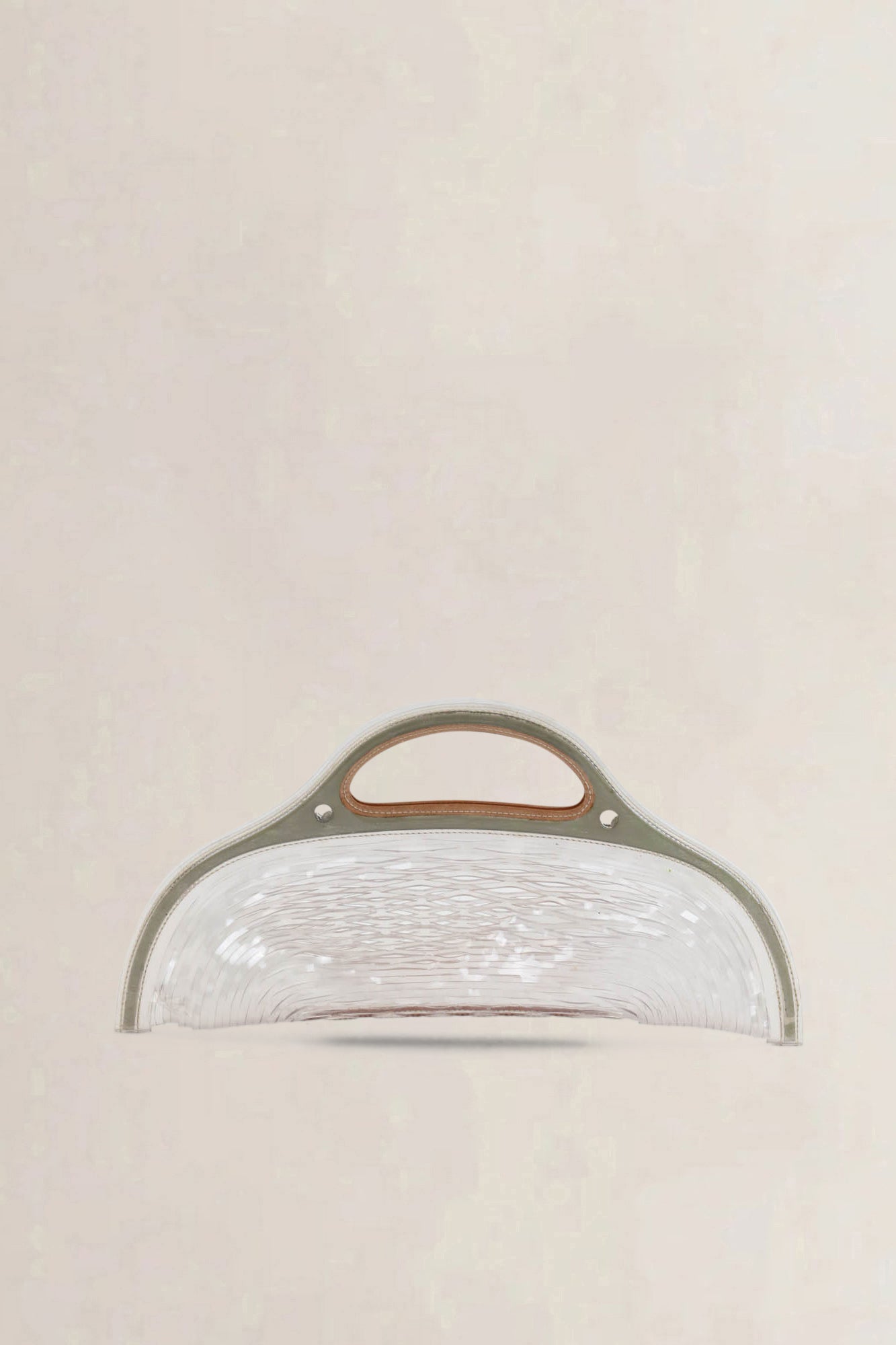 Delvaux Charles Kaisin Vinyl Transparent Basket Bag