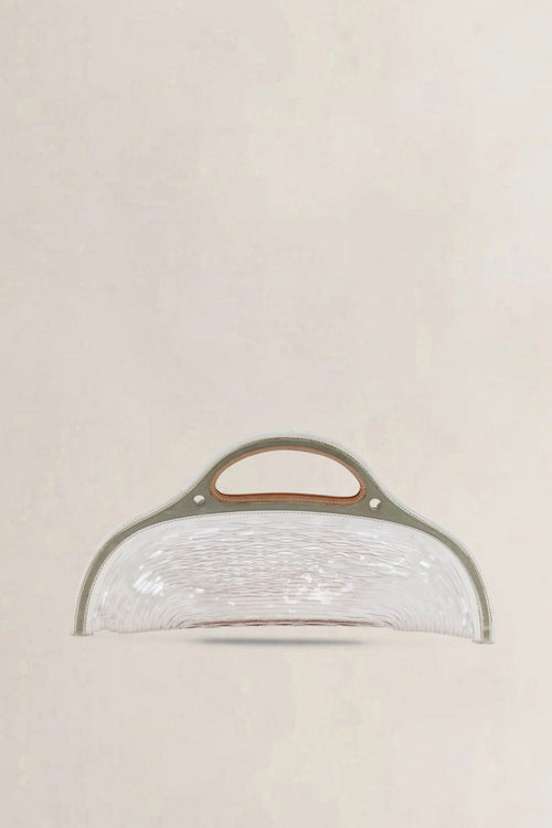 Delvaux Charles Kaisin Vinyl Transparent Basket Bag