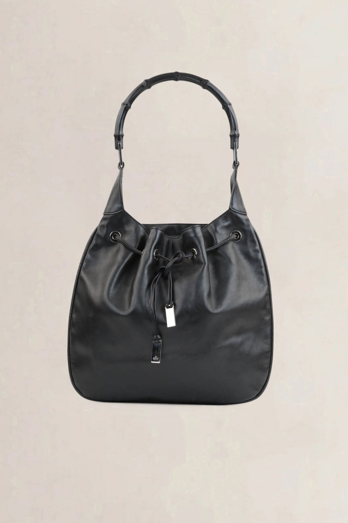 Gucci Black Bamboo Shoulder Bag