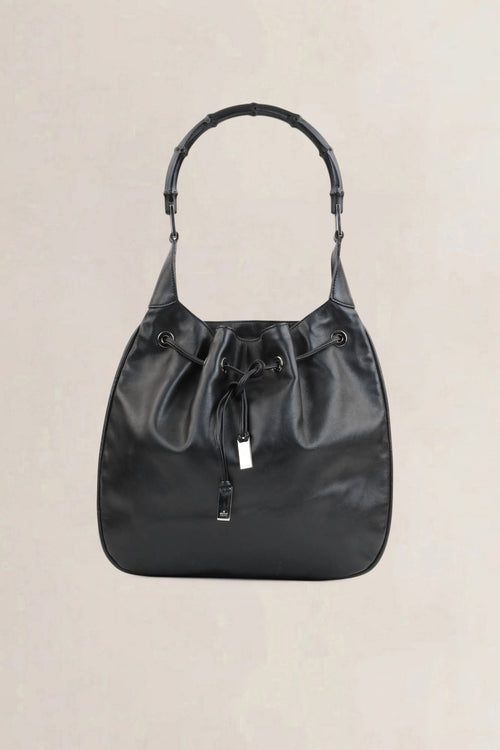 Gucci Black Bamboo Shoulder Bag