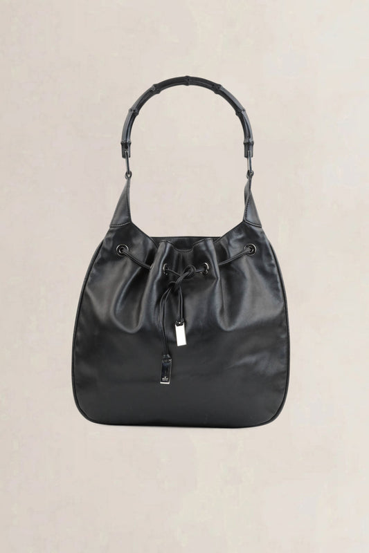 Gucci Black Bamboo Shoulder Bag