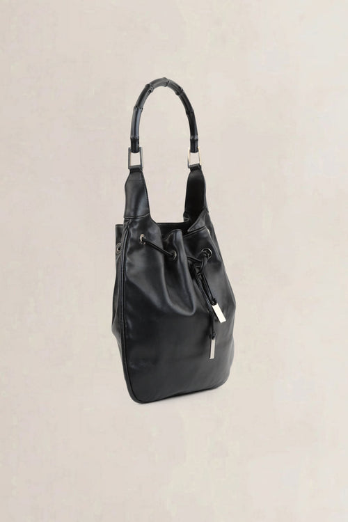 Gucci Black Bamboo Shoulder Bag