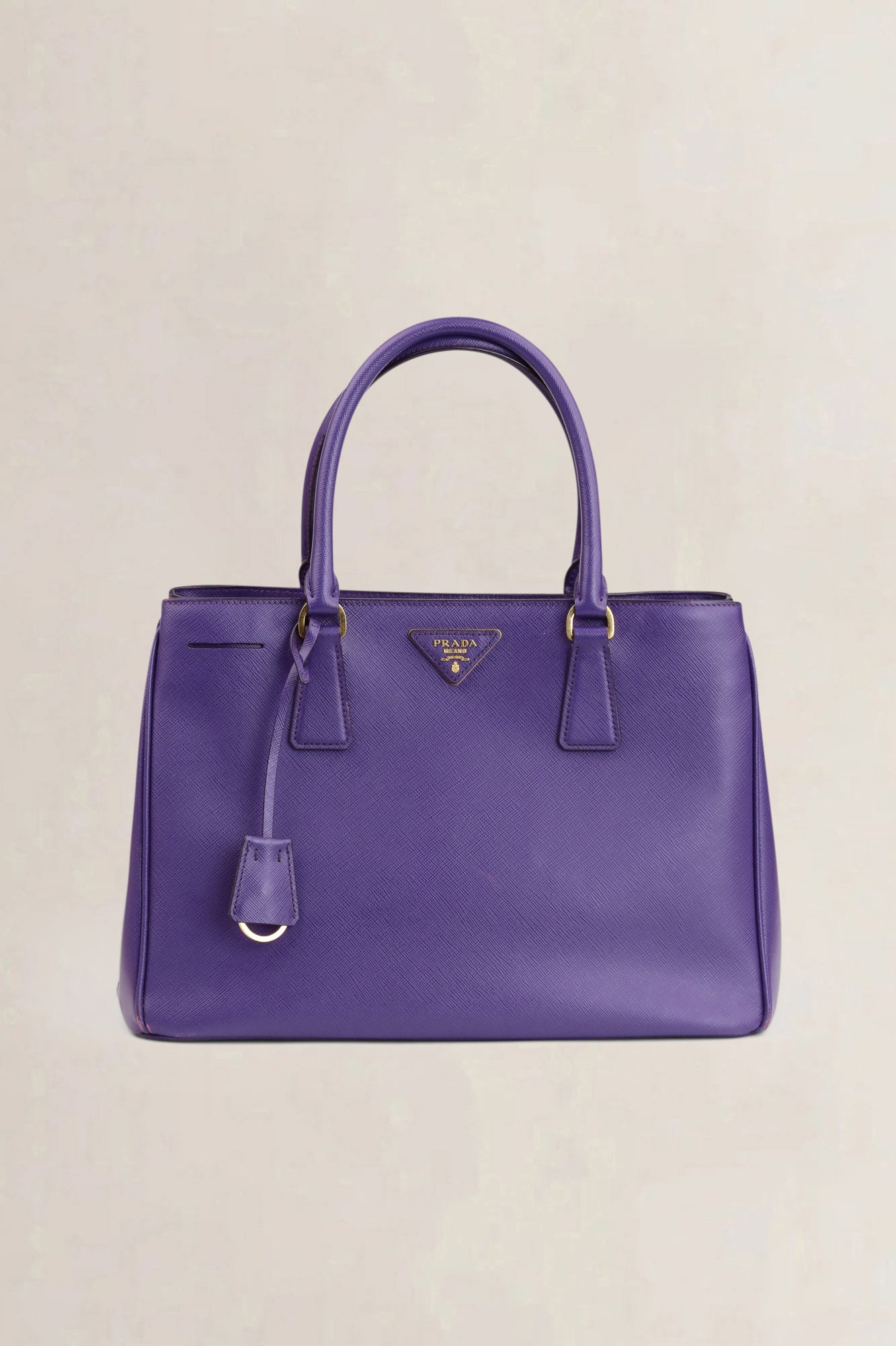 Prada Purple Saffiano Leather Medium Crossbody Bag