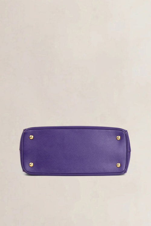 Prada Purple Saffiano Leather Medium Crossbody Bag