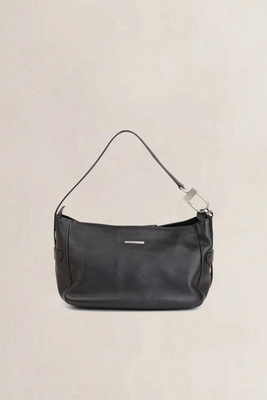 Delvaux Black Leather Shoulder Bag