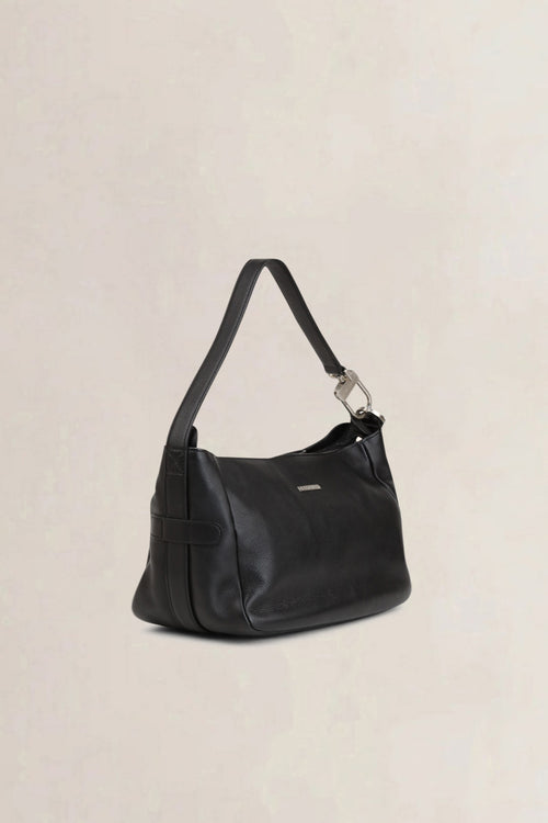 Delvaux Black Leather Shoulder Bag