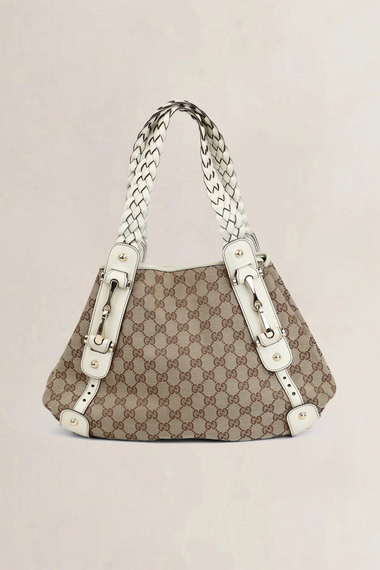 Gucci Off-White Monogram Pelham Shoulder Bag