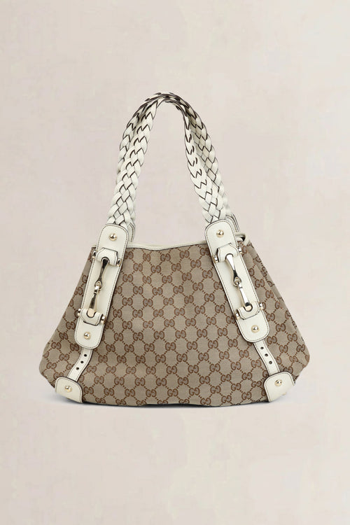 Gucci Off-White Monogram Pelham Shoulder Bag