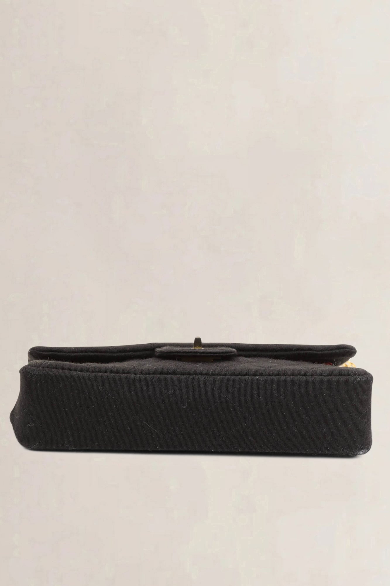 Chanel Vintage Black Cloth Shoulder Bag