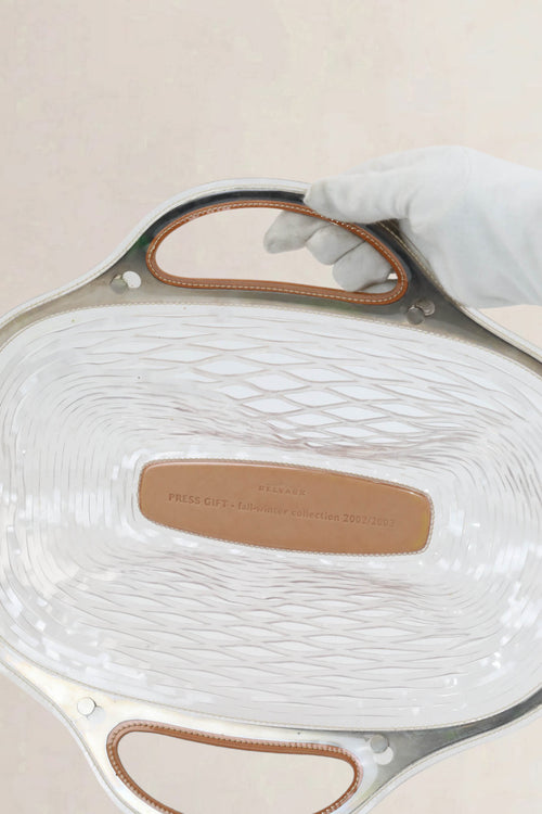 Delvaux Charles Kaisin Vinyl Transparent Basket Bag