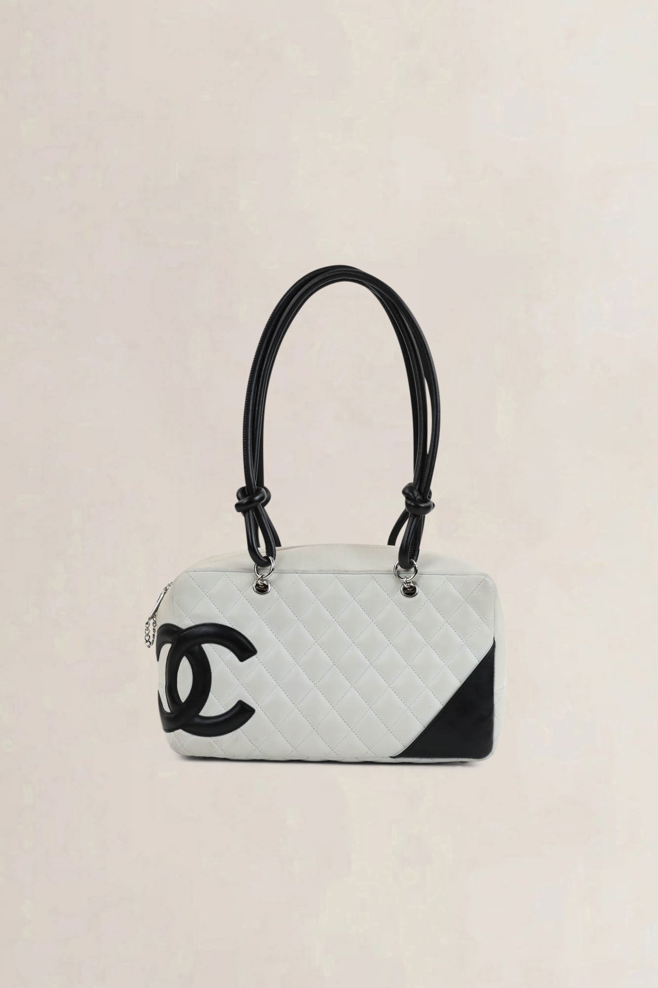 Chanel Black/White Quilted Cambon Shoulder Bag