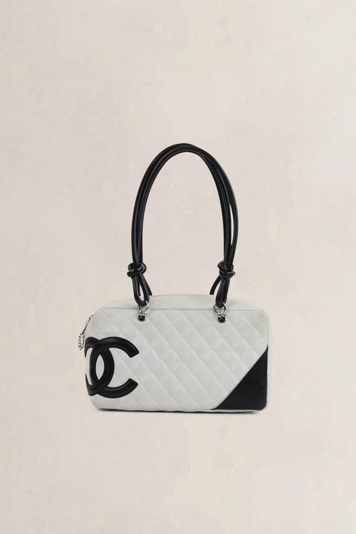 Chanel Black/White Quilted Cambon Shoulder Bag
