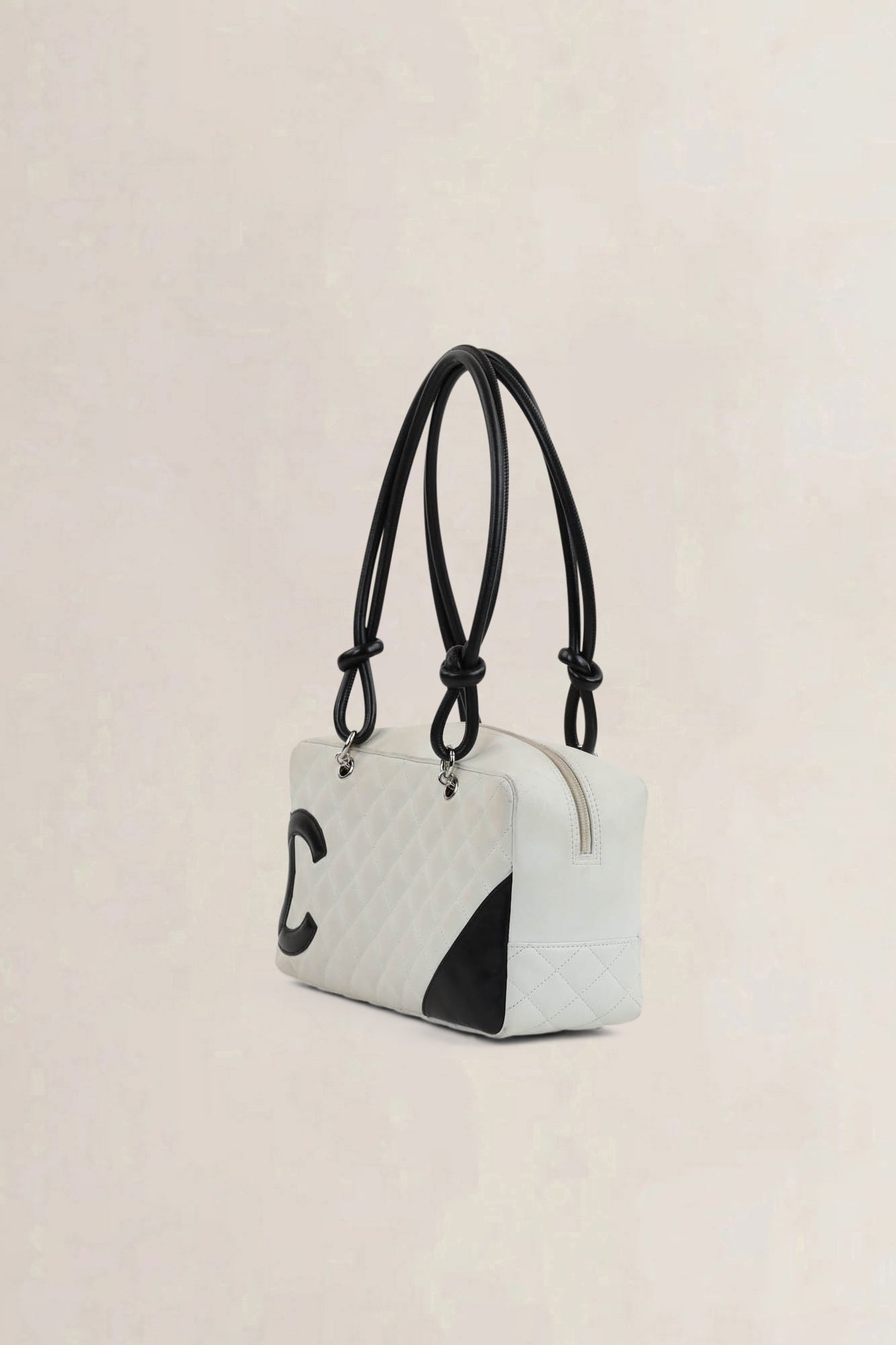 Chanel Black/White Quilted Cambon Shoulder Bag