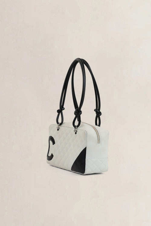 Chanel Black/White Quilted Cambon Shoulder Bag