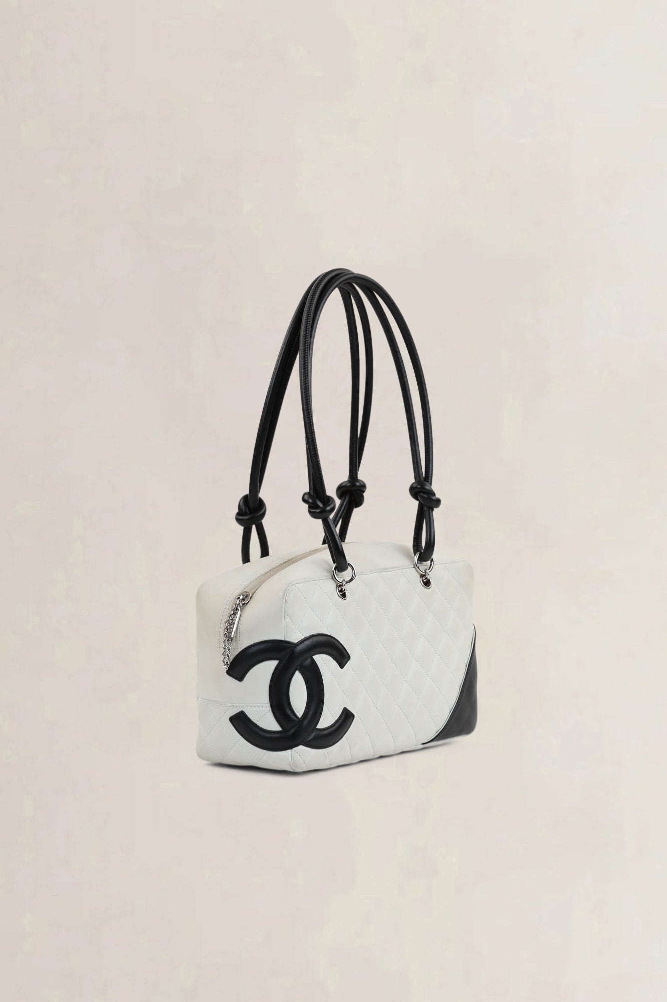 Chanel Black/White Quilted Cambon Shoulder Bag