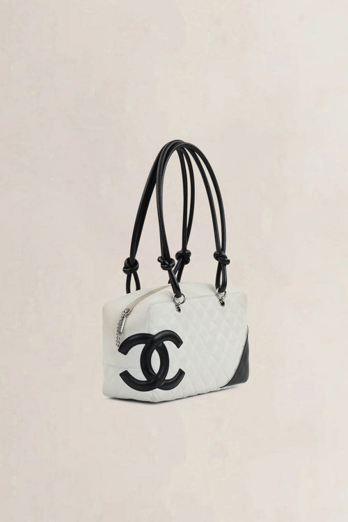 Chanel Black/White Quilted Cambon Shoulder Bag