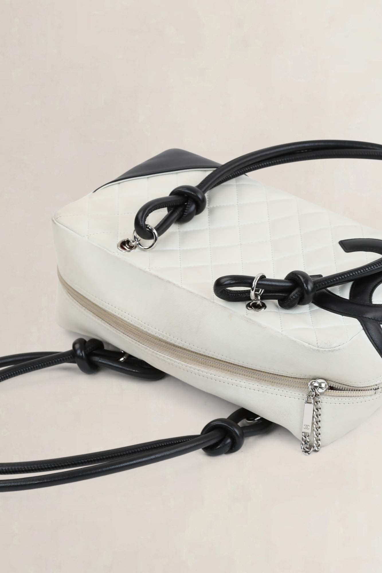 Chanel Black/White Quilted Cambon Shoulder Bag