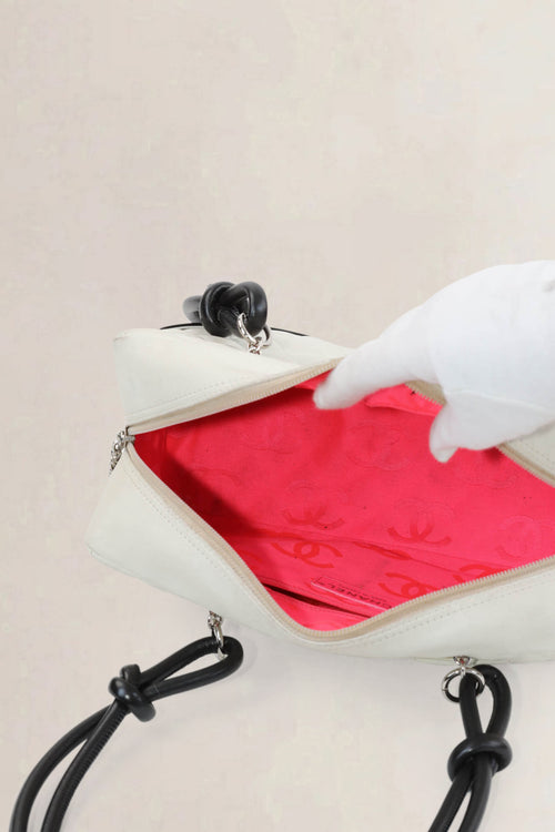 Chanel Black/White Quilted Cambon Shoulder Bag