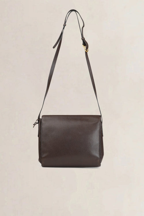 Delvaux Brown Leather Crossbody Bag