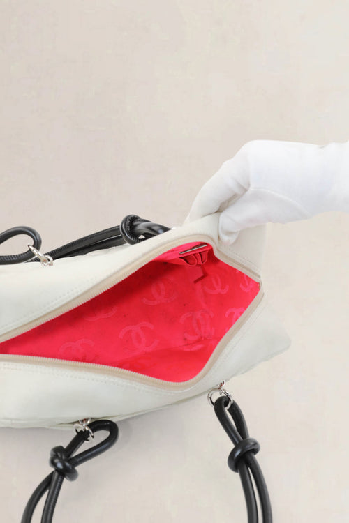 Chanel Black/White Quilted Cambon Shoulder Bag