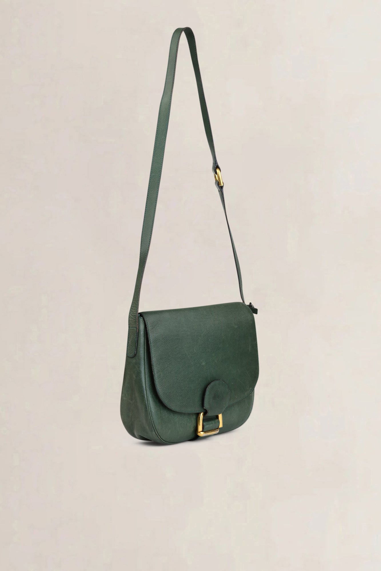 Delvaux Green Leather Crossbody Bag