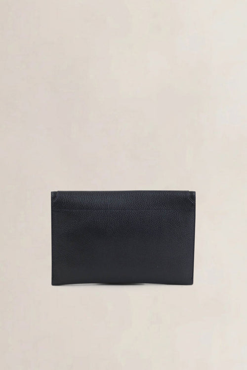 Delvaux Blue Leather Clutch