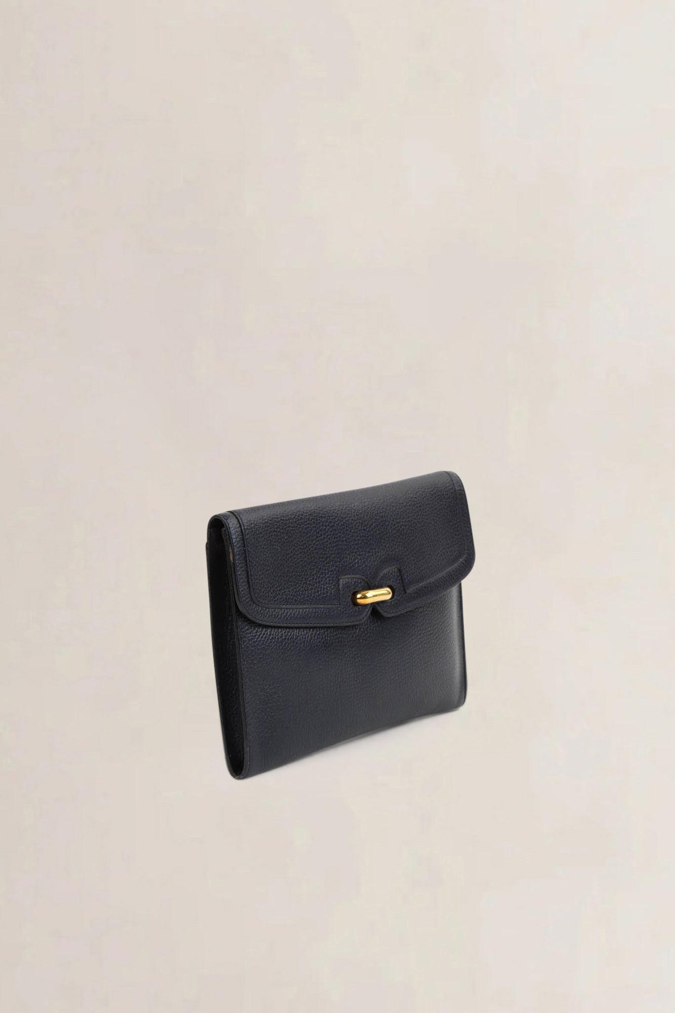 Delvaux Blue Leather Clutch