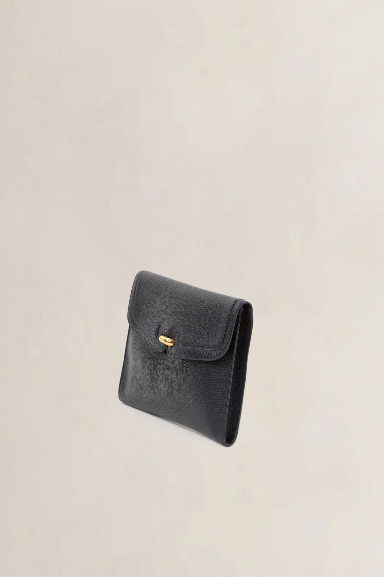 Delvaux Blue Leather Clutch