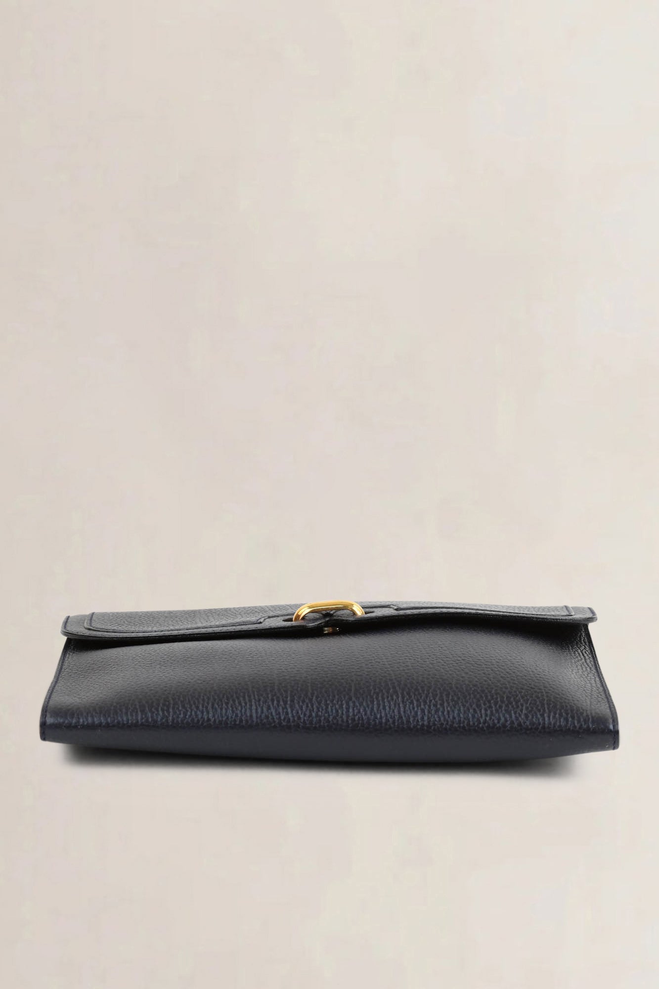 Delvaux Blue Leather Clutch