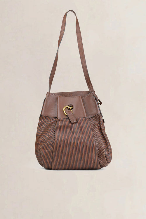 Delvaux Brown Toile De Cuir Faust Crossbody Bag