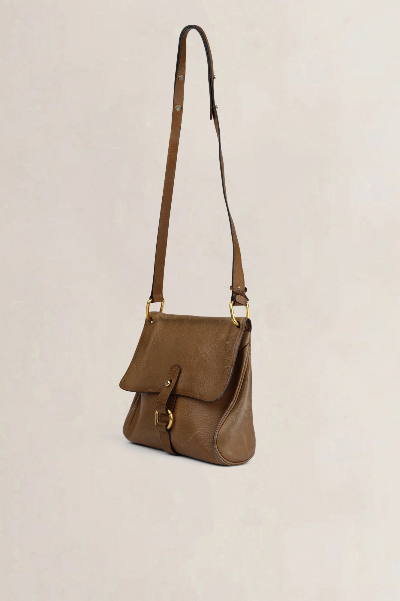 Delvaux Brown Fichu Crossbody Bag