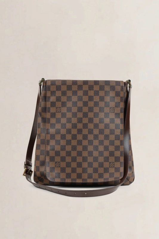 Louis Vuitton Musette GM Damier Ebene Crossbody Bag