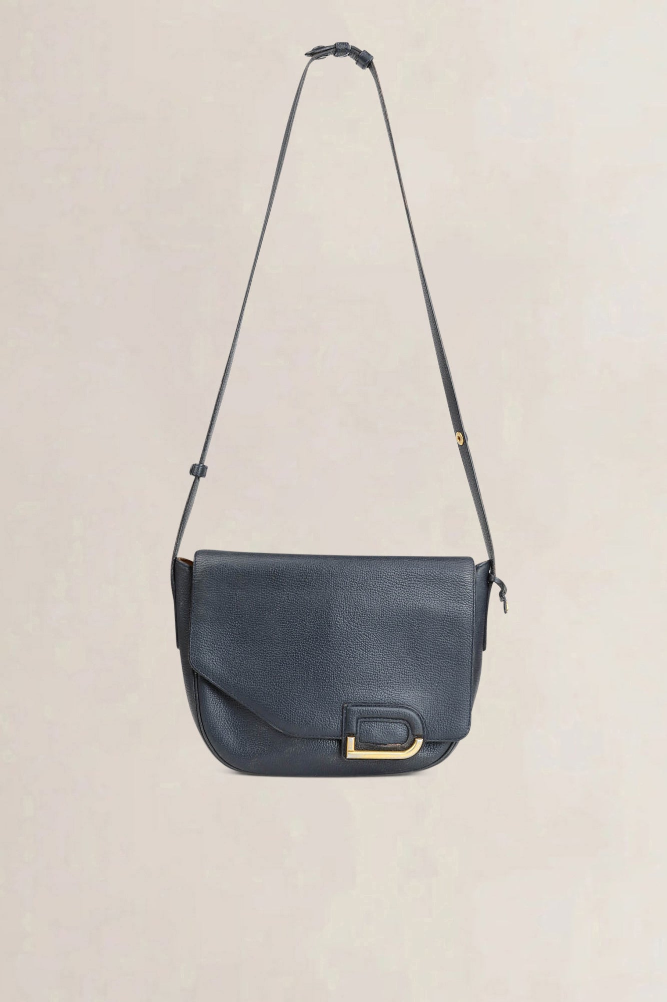 Delvaux Blue Leather Crossbody Bag