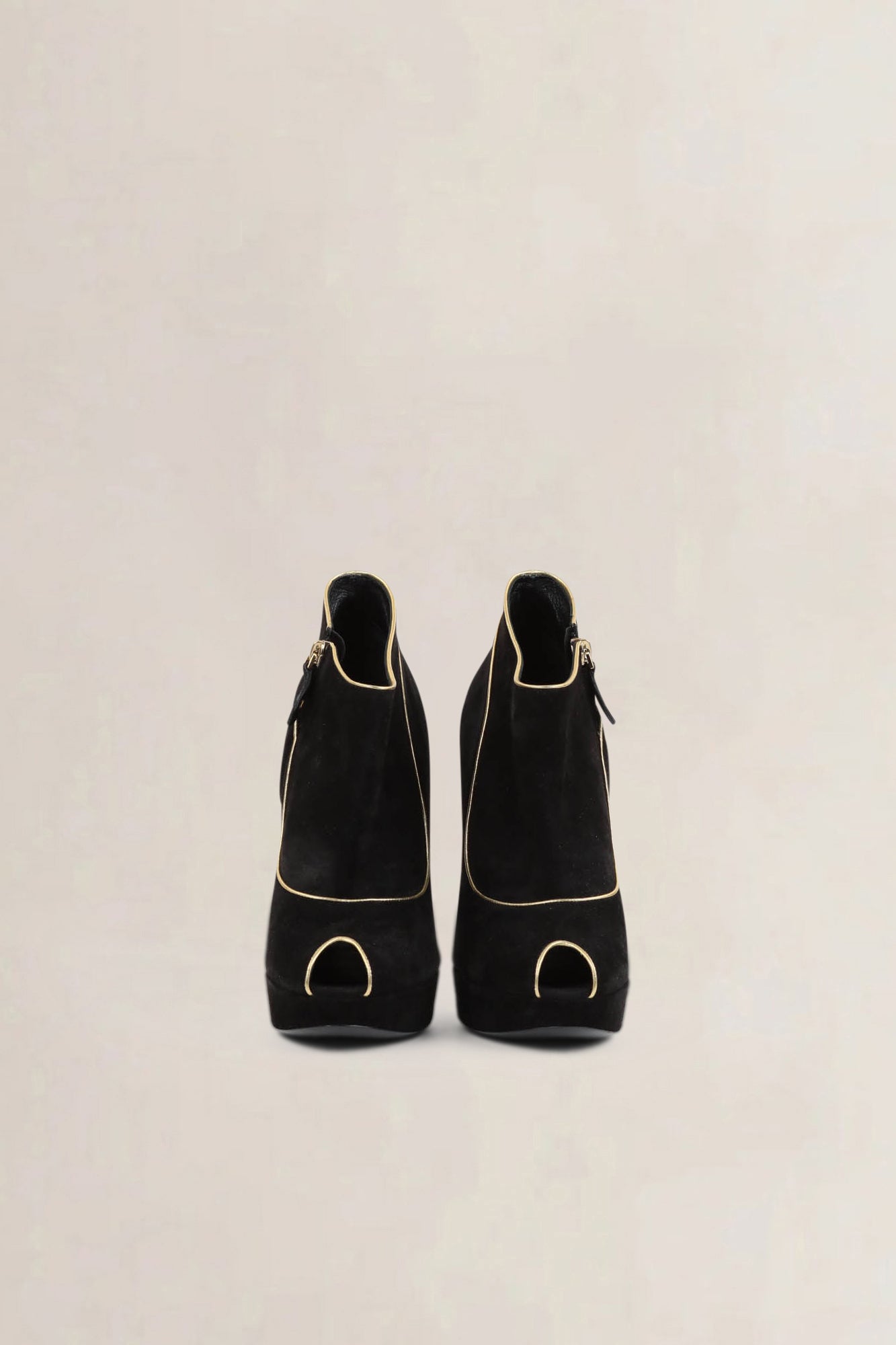 Louis Vuitton Black Suède Première Ankle Boots