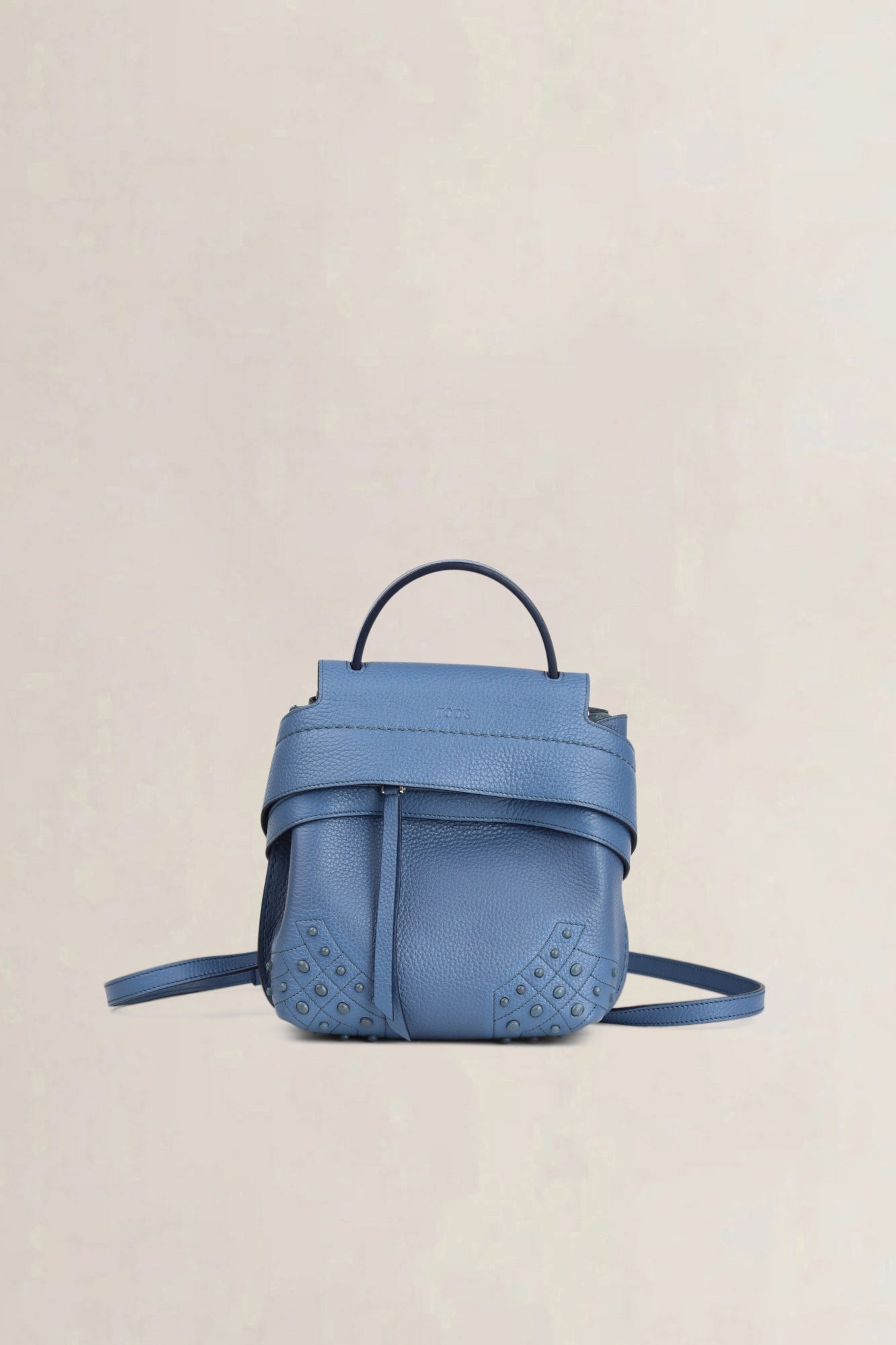 Tod's Blue Wave Leather Backpack