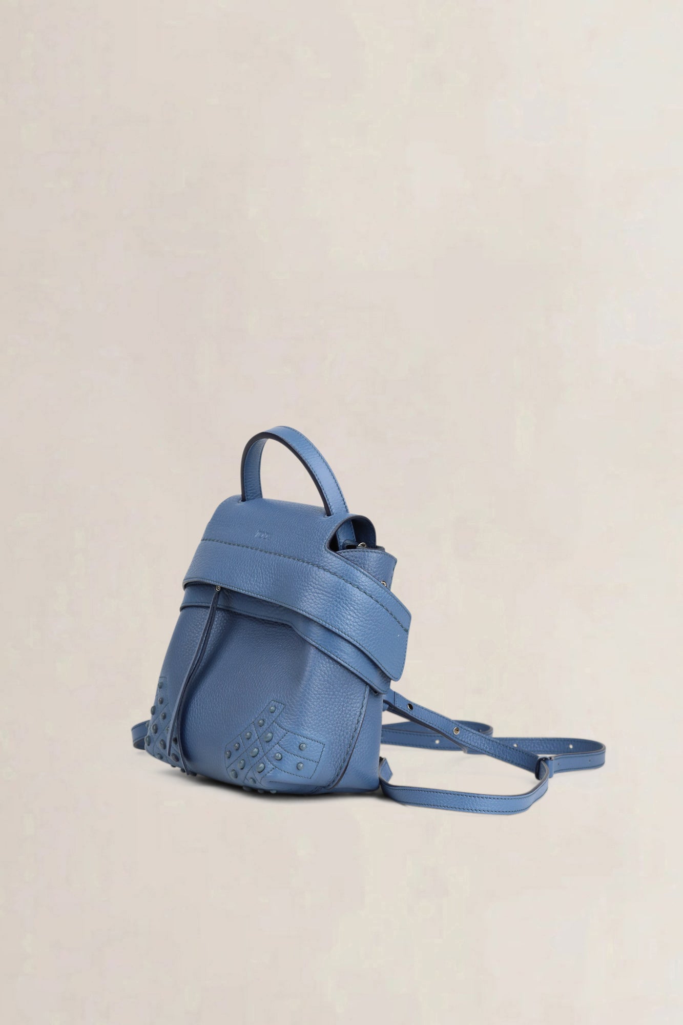 Tod's Blue Wave Leather Backpack