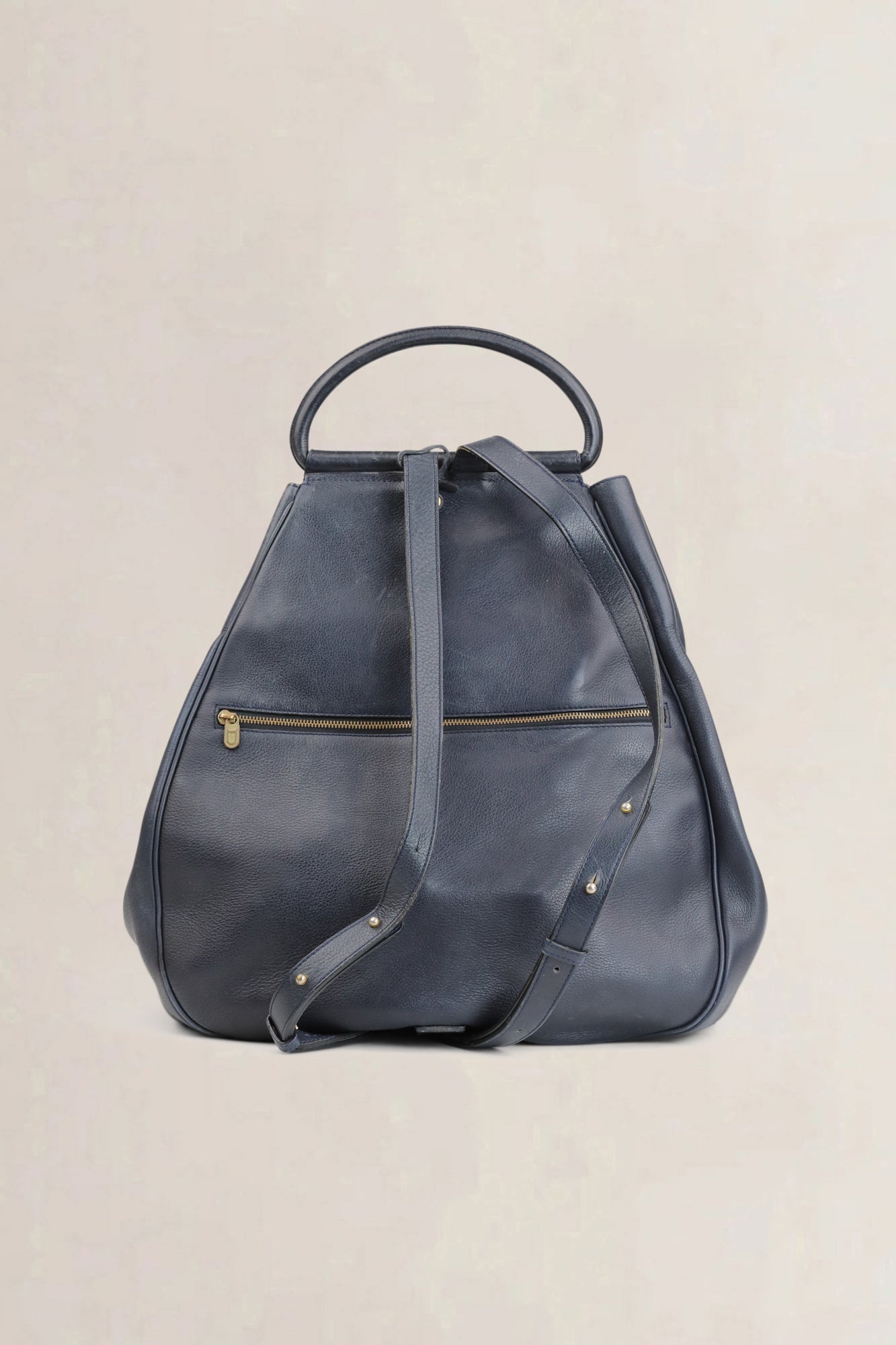 Delvaux Blue Leather Lucifer GM-rugzak